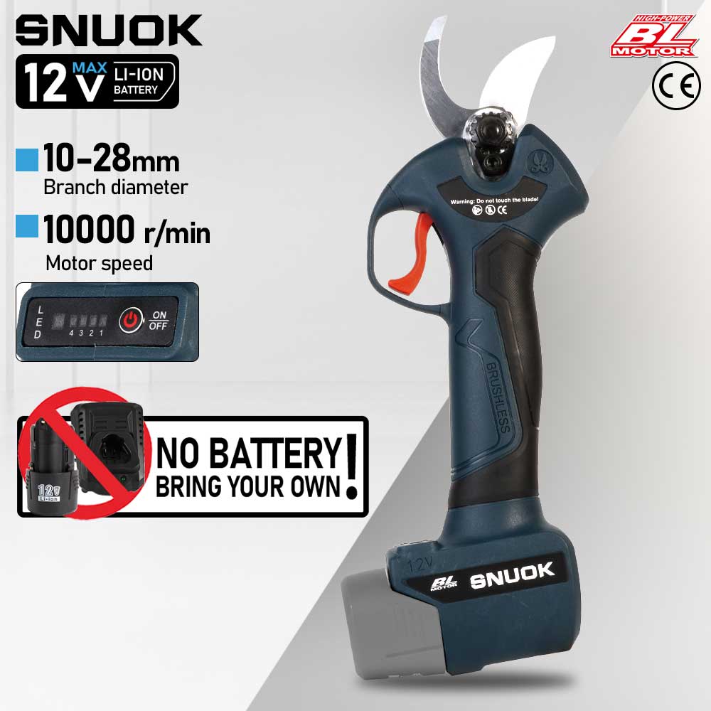 Gardening Tools Gifts - SNUOK 12V Brushless Electric Pruning Shears
