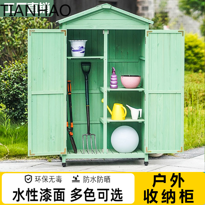 Outdoor lockers Solid wood ant - đánh giá và giá Gardening Tools Storage