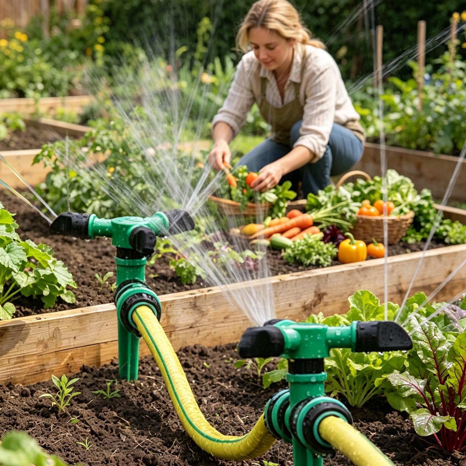 Automatic Rotating Water Sprin - đánh giá và giá Gardening Yard Tools