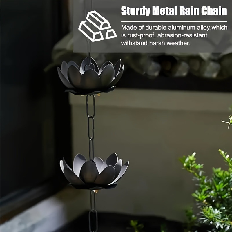 Lotus Rain Chain for Gutter Do - đánh giá và giá Gardening Tools Basic