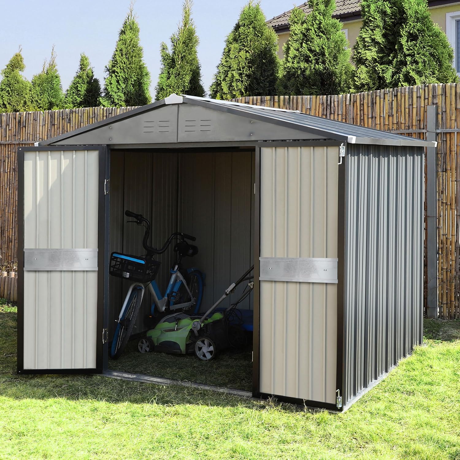 10' x 10' Outdoor Storage Shed - đánh giá và giá Gardening Tools Of