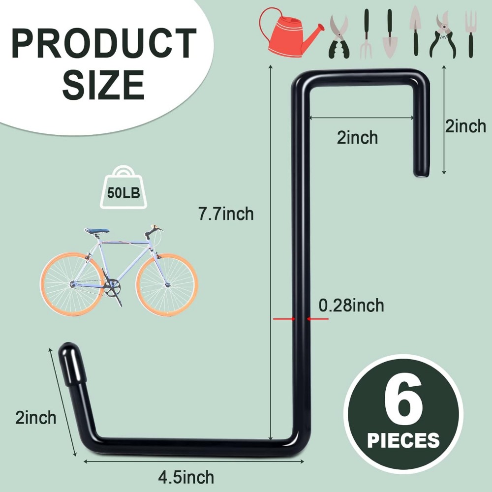 Larg 2/3/4/6/9 PCS Garage Hook - đánh giá và giá Gardening Tools Required