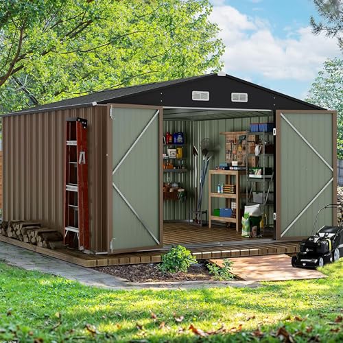10x10 FT Outdoor Storage Shed, - đánh giá và giá Gardening Tools Of