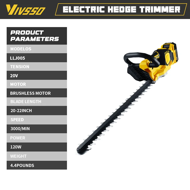 VIVSSO Cordless Electric Hedge - đánh giá và giá Gardening Tools Basic
