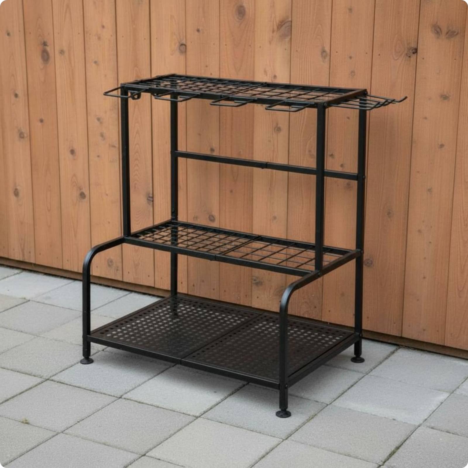 Metal Garden Tool Rack Adjusta - đánh giá và giá Gardening Tools Storage