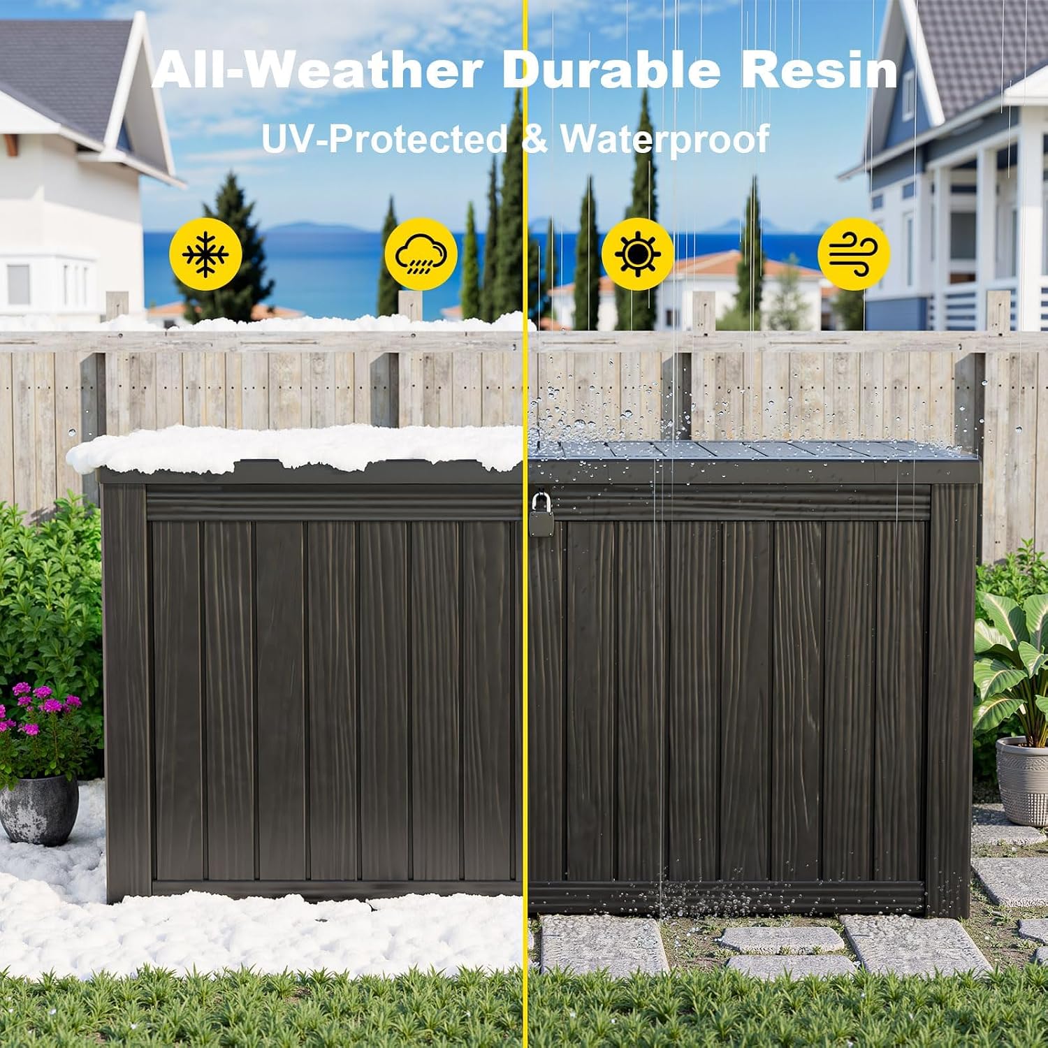 200 Gallon Outdoor Storage Box - đánh giá và giá Gardening Tools Of
