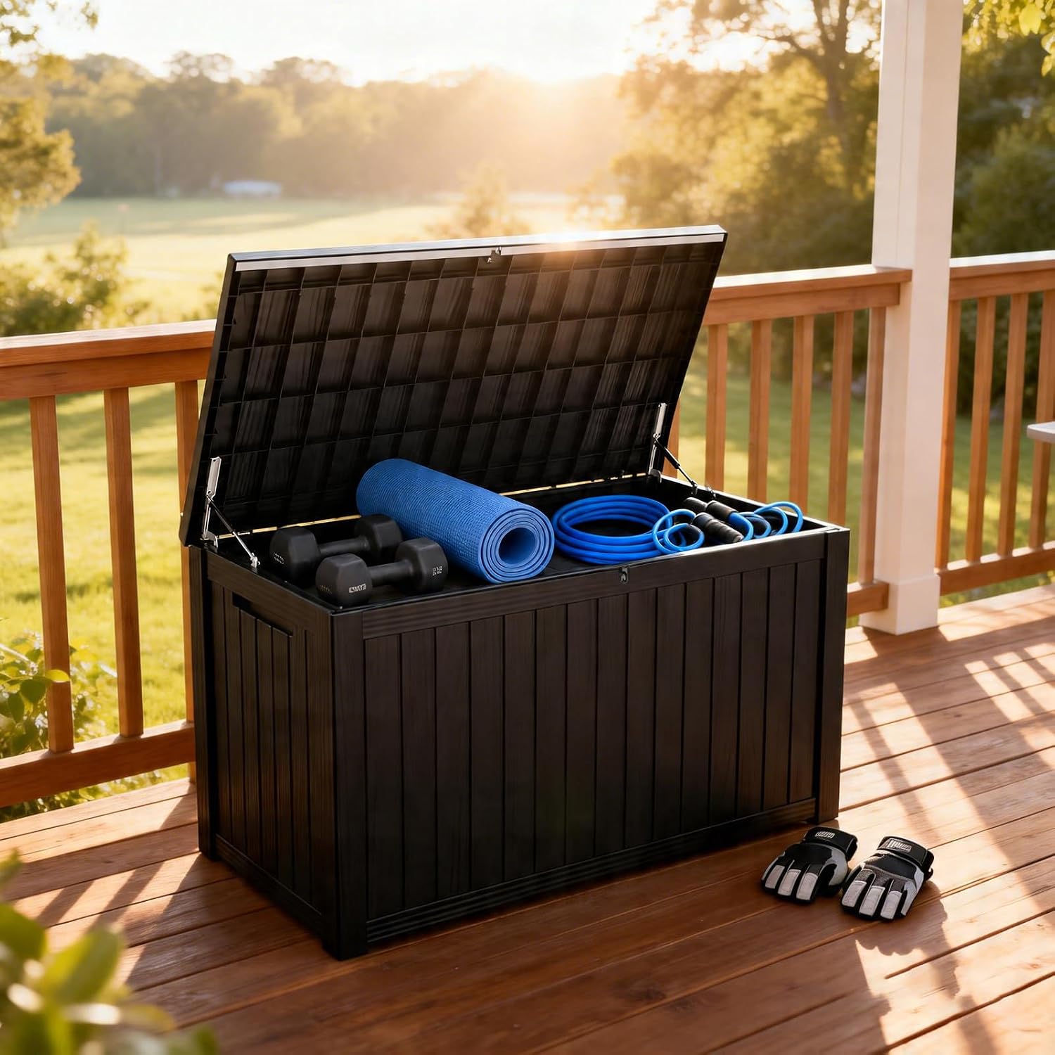 200 Gallon Outdoor Storage Box - đánh giá và giá Gardening Tools Of