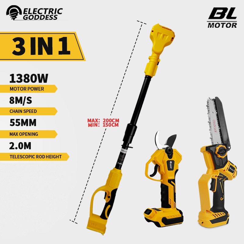 Brushless 6 Inch Electric Chai - đánh giá và giá Gardening Tools Basic