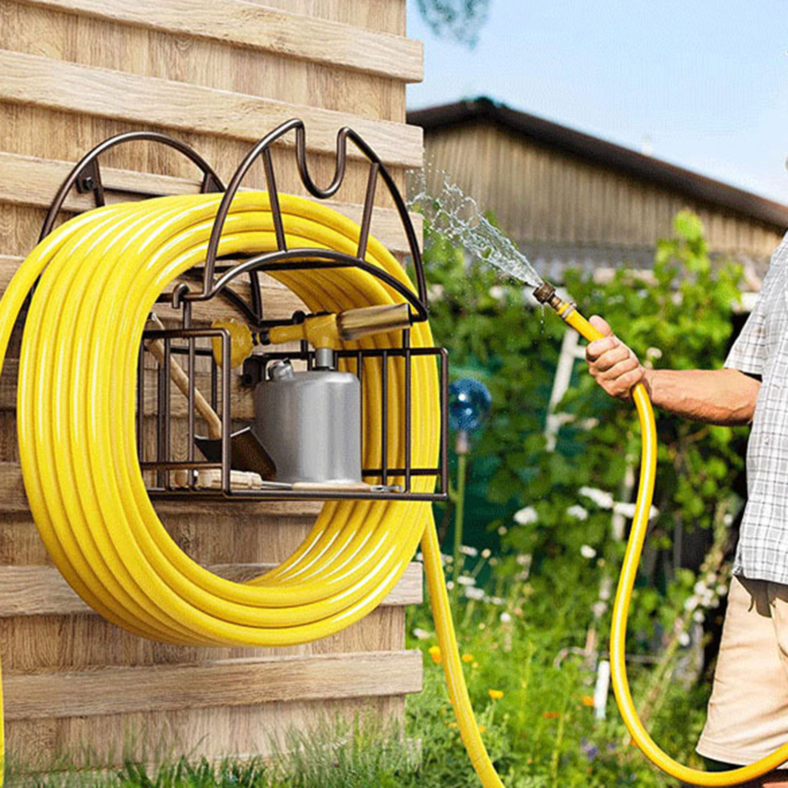 Wall Mount Garden Hose Holder  - đánh giá và giá Gardening Yard Tools